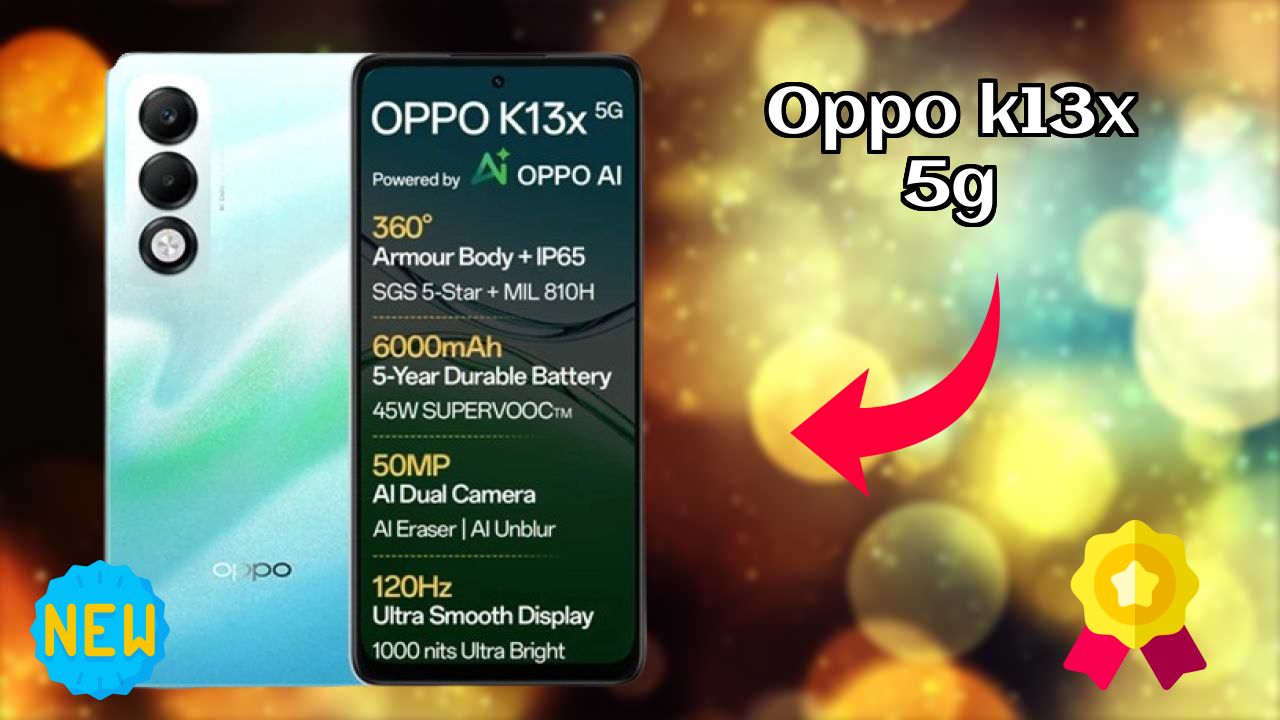 OPPO K13x 5G Display Size: 6.67 Inches (16.94 Cm) Screen Review