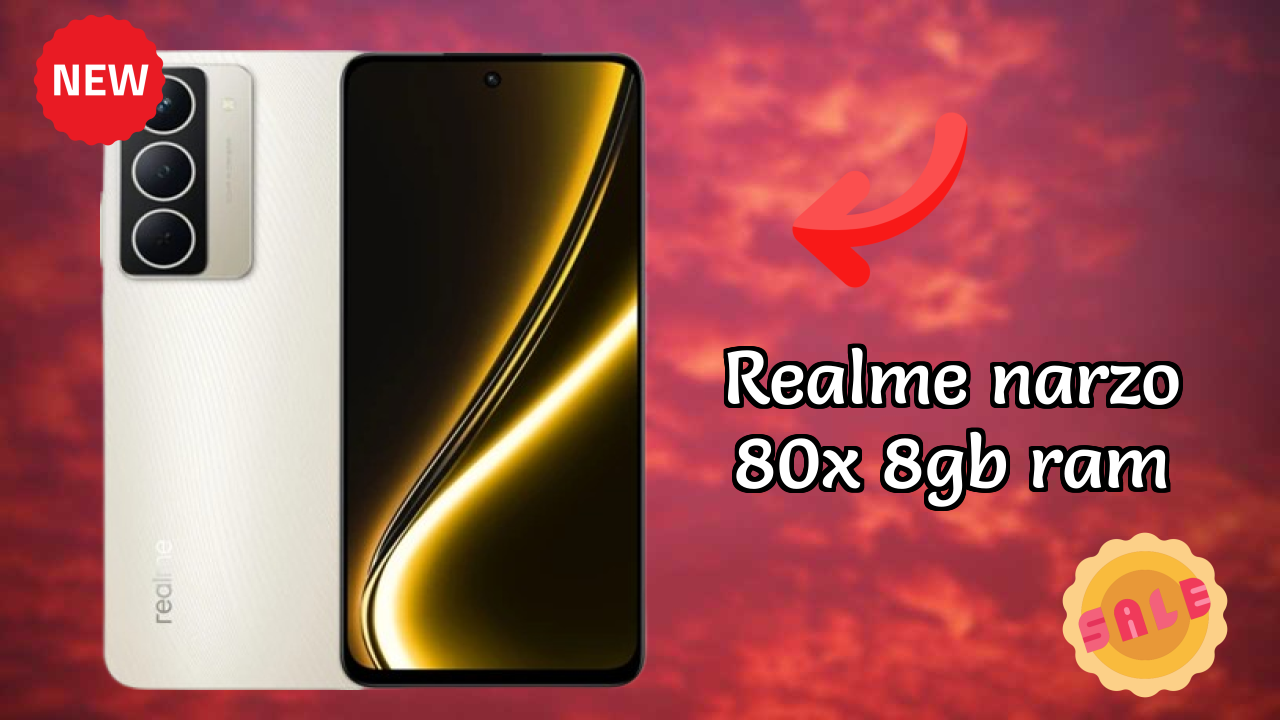 Realme Narzo 80X 8GB RAM Display Technology: IPS LCD Quality