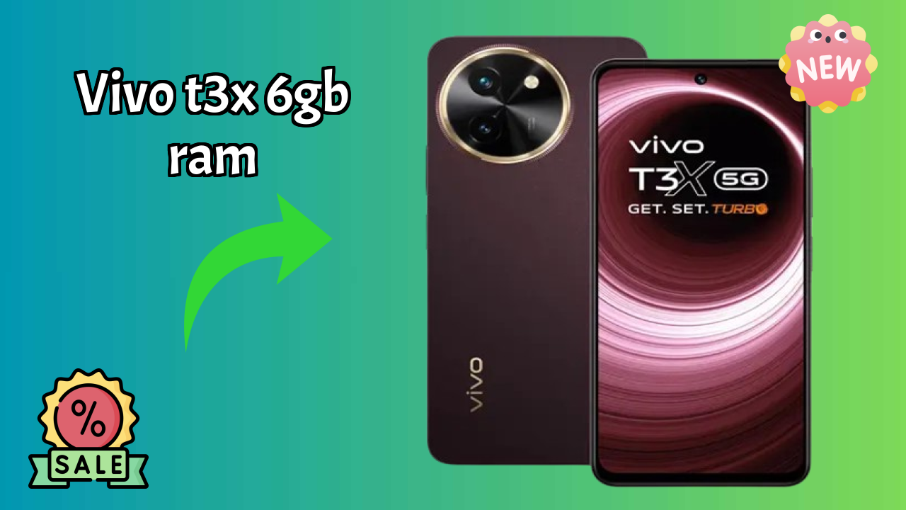 Vivo T3x 6GB RAM at ₹13,999 - Complete Specifications List