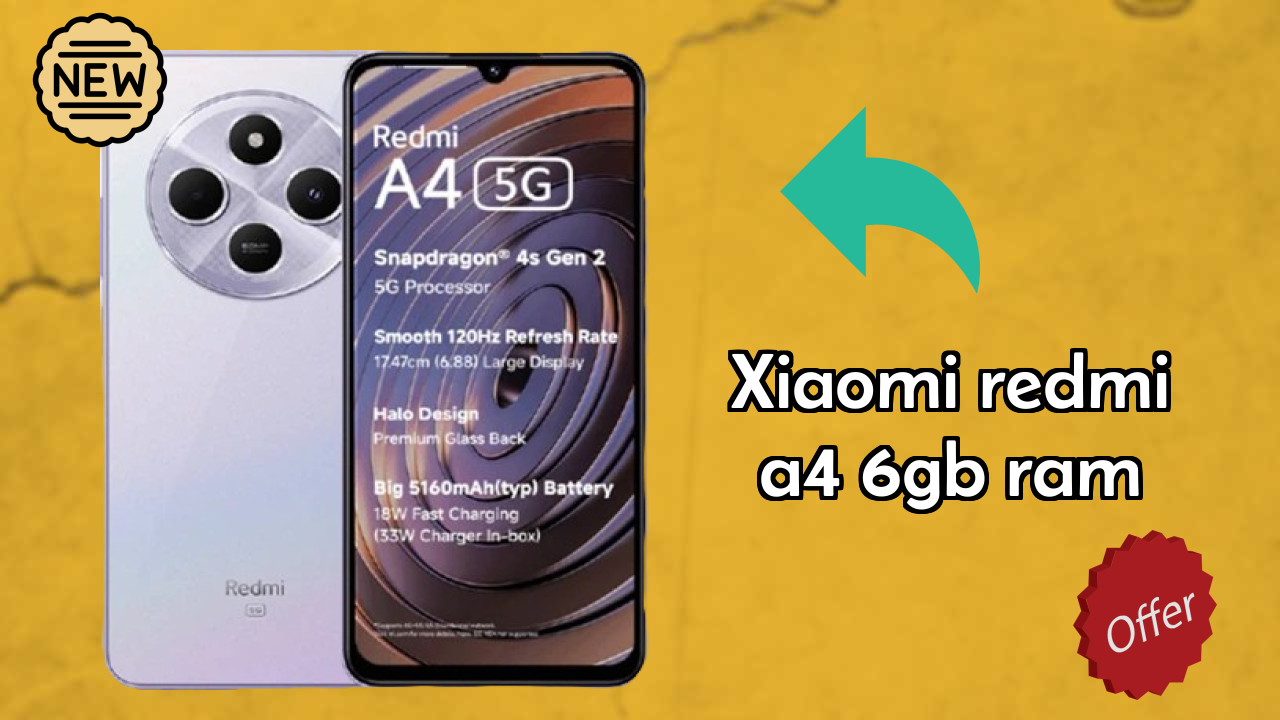 Xiaomi Redmi A4 6GB RAM Price Drop: Just ₹8,999 Available Now